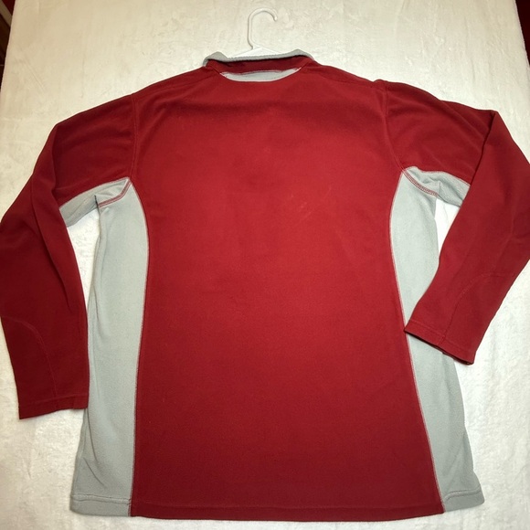 Columbia Arkansas Razorbacks Red and Gray Pullover with Hog Emblem - Picture 2 of 4